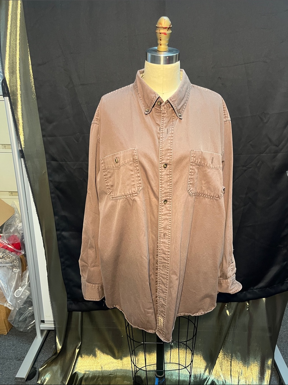 🤎🛠️ Authentic Vintage WearGuard Brown Work Shirt 🤎🛠️
